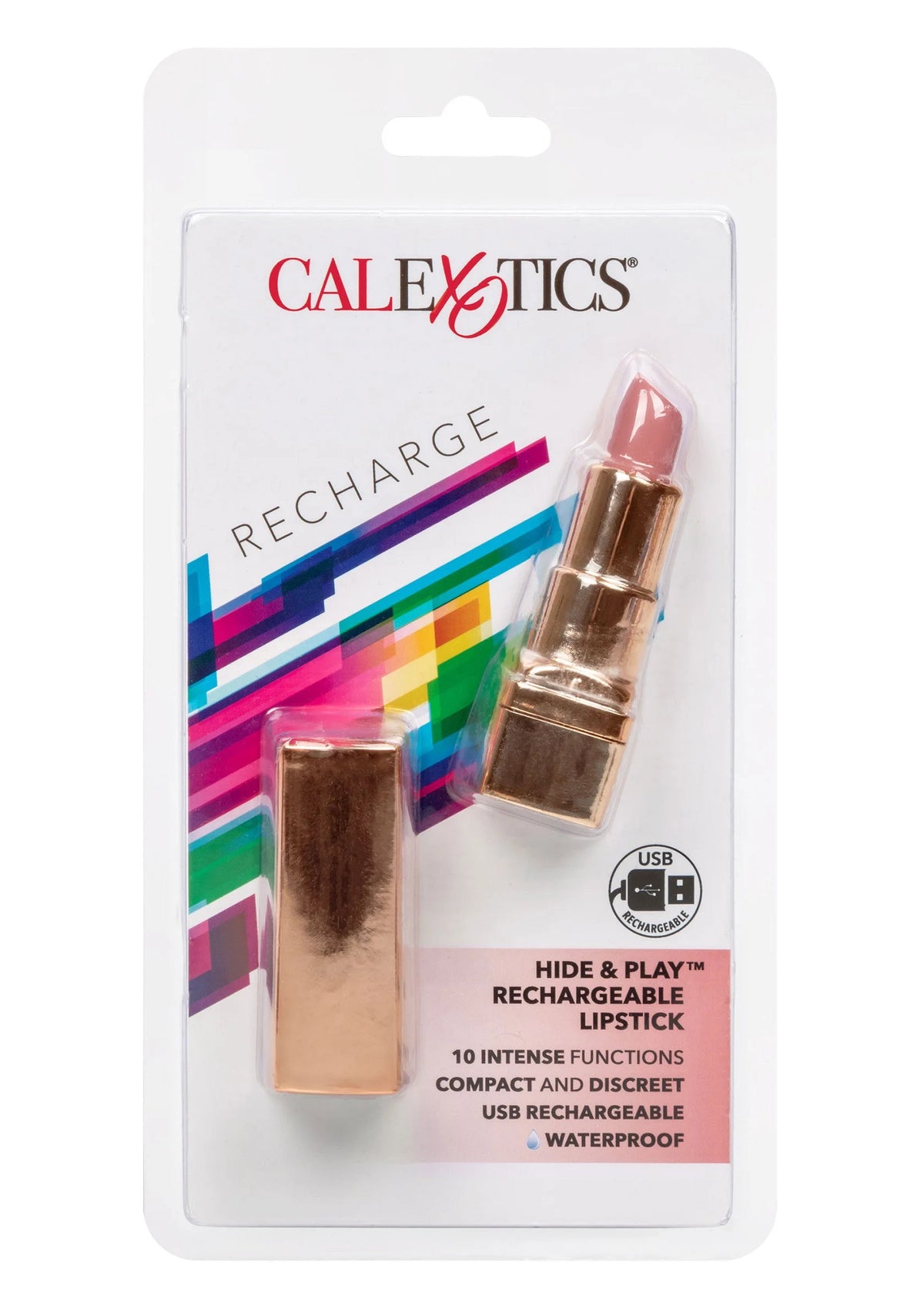 Beste vandaag nog: Hide & Play Lipstick Rechargeable by CalExotics - bij Happytoys Sexshop: online sex shop for Feeling Happy & Easy 😊