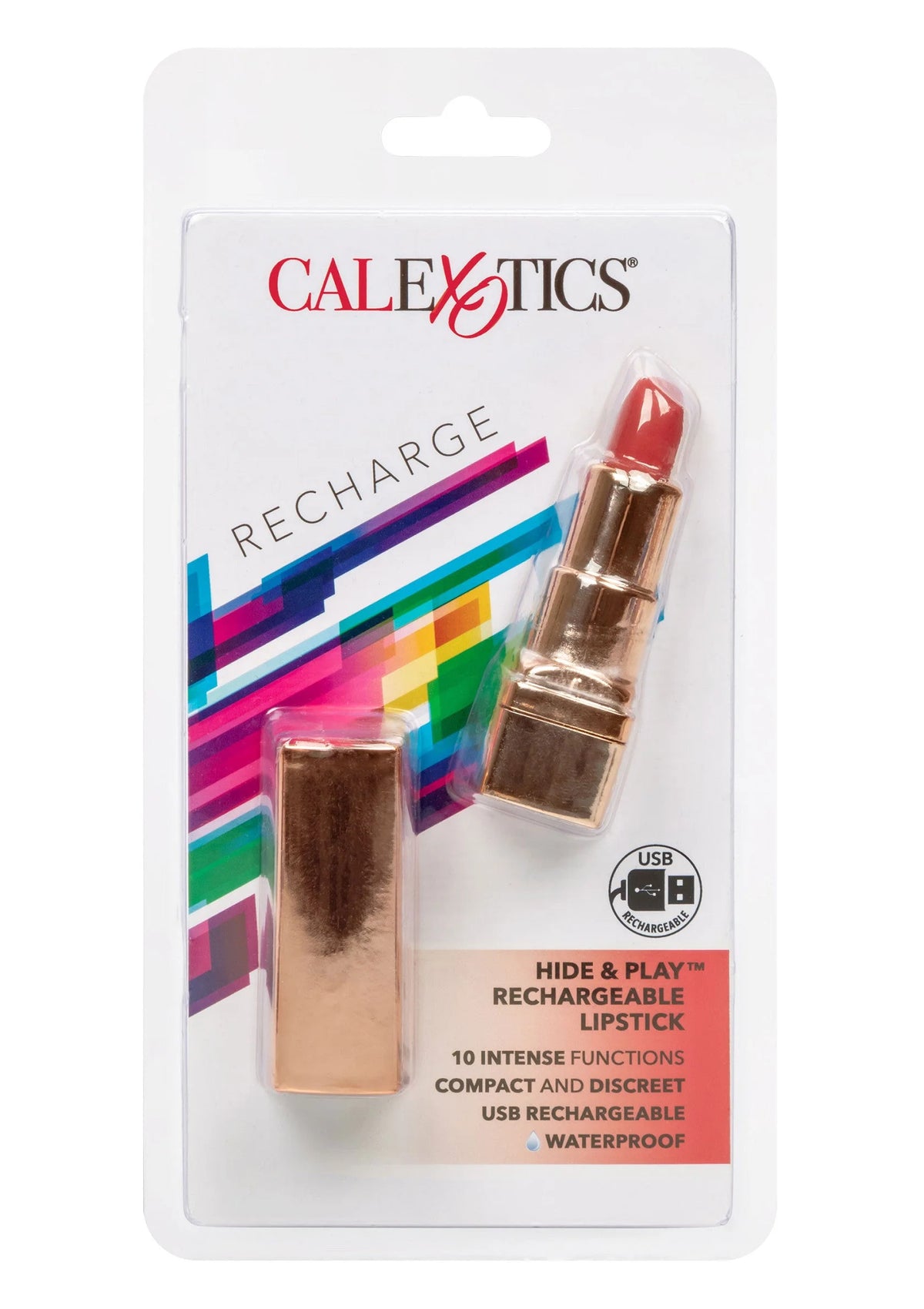 Beste vandaag nog: Hide & Play Lipstick Rechargeable by CalExotics - bij Happytoys Sexshop: online sex shop for Feeling Happy & Easy 😊