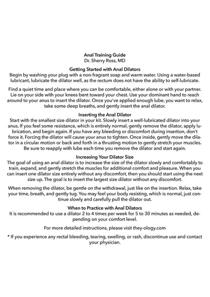 Trainingsgids met stap-voor-stap instructies voor anal training