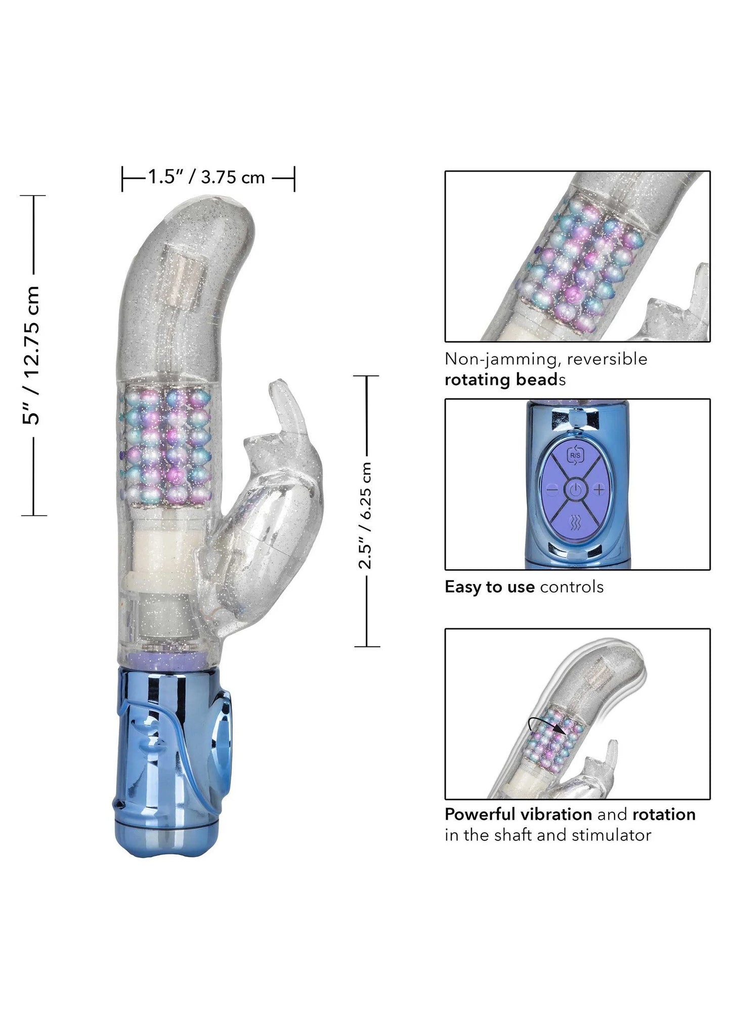 Beste vandaag nog: Naughty Bits Party in my Pants Jack Rabbit Vibrator CalExotics - bij Happytoys