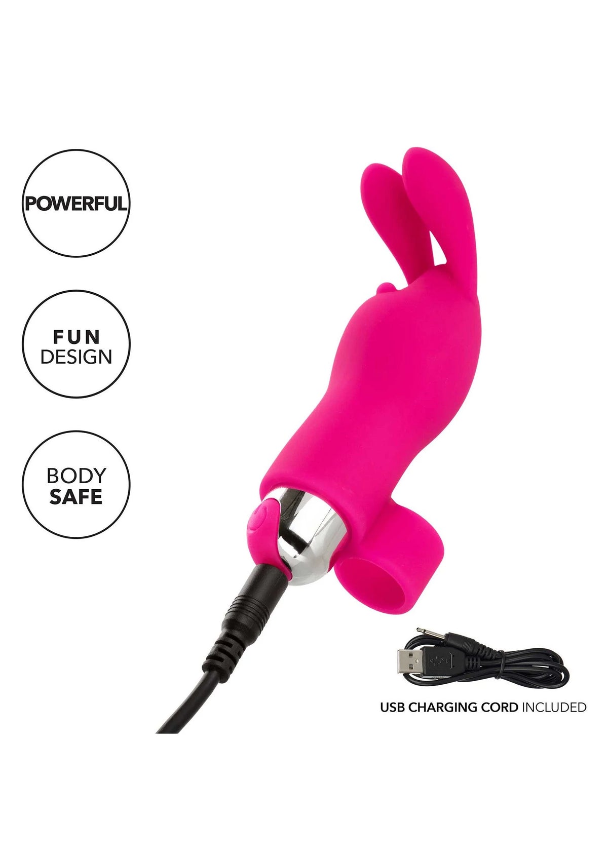 Beste vandaag nog: Intimate Play Rechargeable Finger Bunny vibrator by CalExotics - bij Happytoys