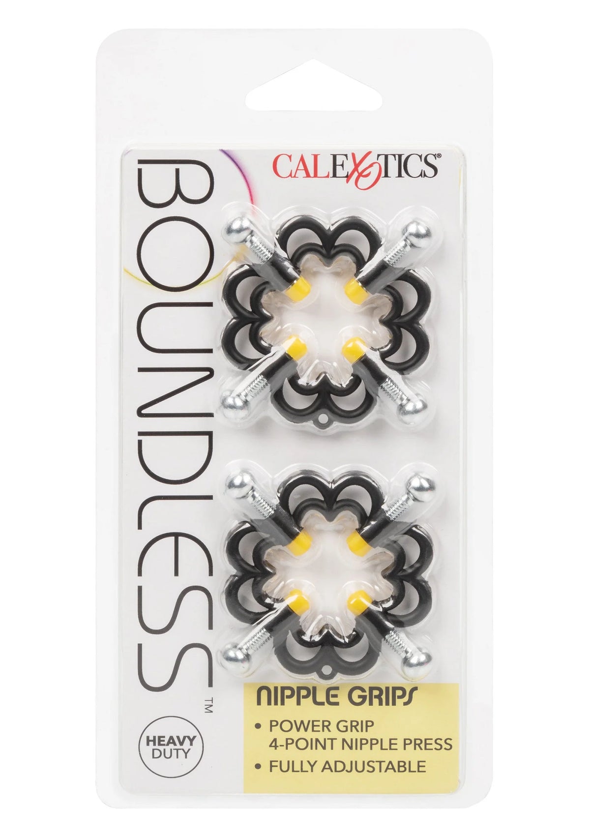 CalExotics nippelklemmen set: zwarte bloemen pads met 4 verstelbare klemmen