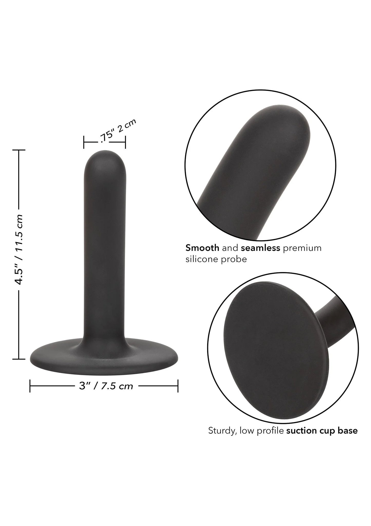 Beste vandaag nog: Boundless Dildo 4.5”/11.5 cm Slim by CalExotics - bij Happytoys