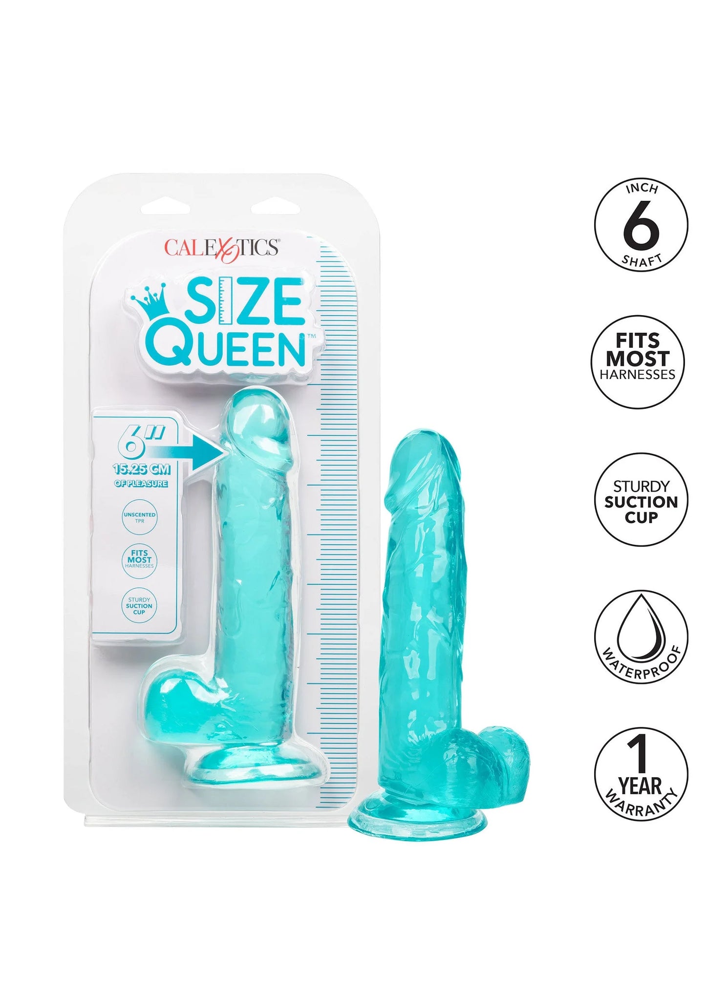 Bestel: Queen Size Dong 6 inch - bij Happytoys: de erotische sex webshop | liever Happy dan Easy ⭐⭐⭐⭐⭐