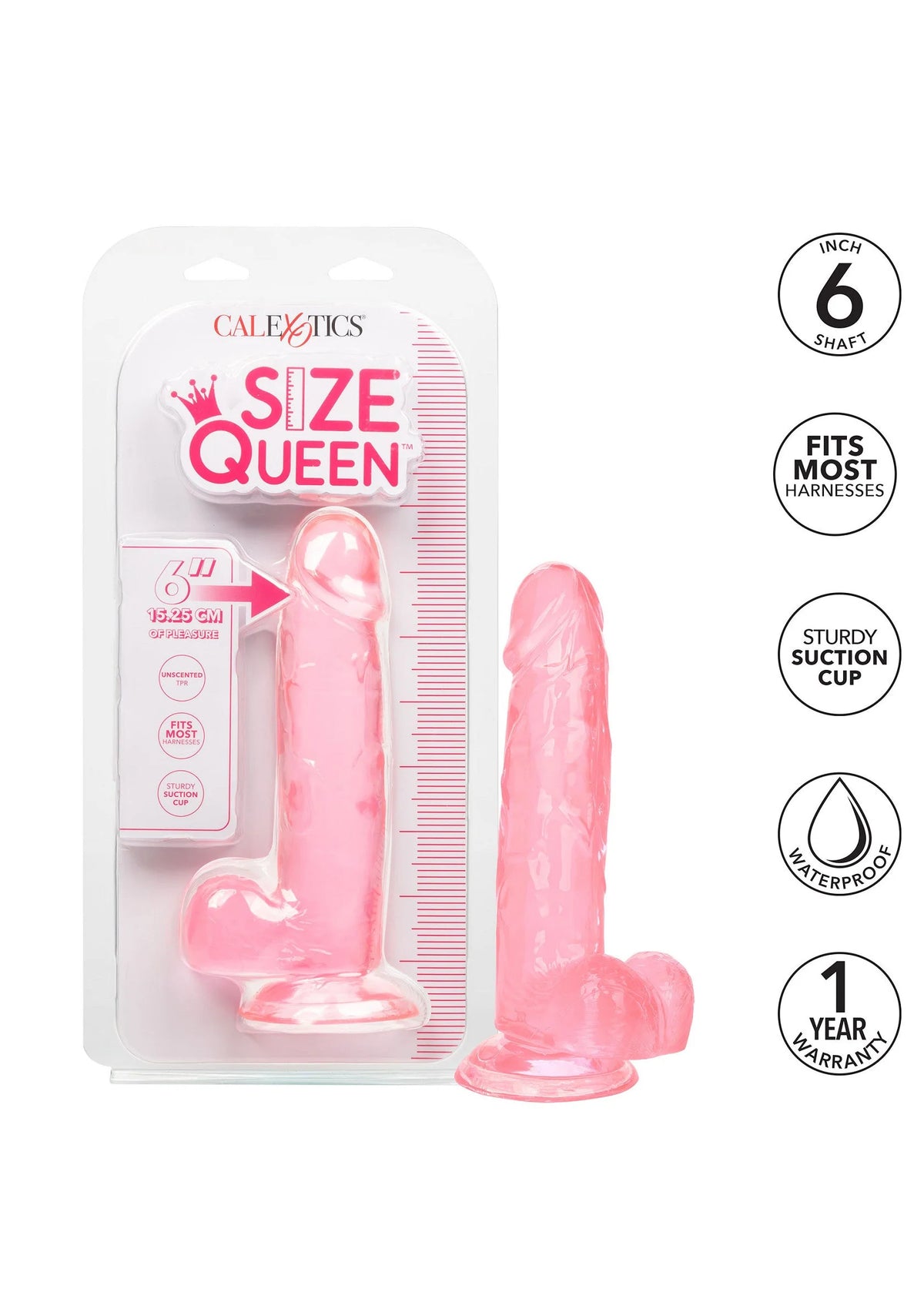 Bestel: Queen Size Dong 6 inch - bij Happytoys: de erotische sex webshop | liever Happy dan Easy ⭐⭐⭐⭐⭐