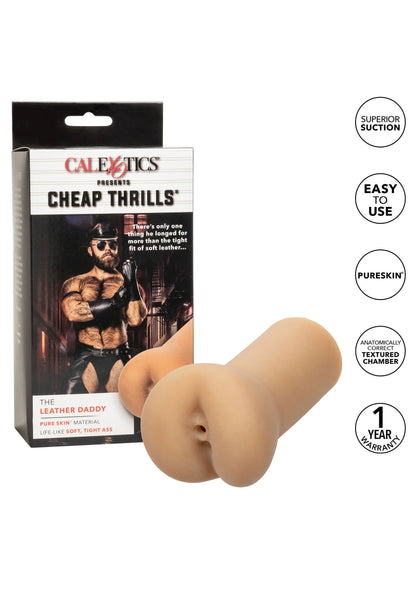 Masturbator set met CalExotics verpakking en keurmerken, beige exemplaar