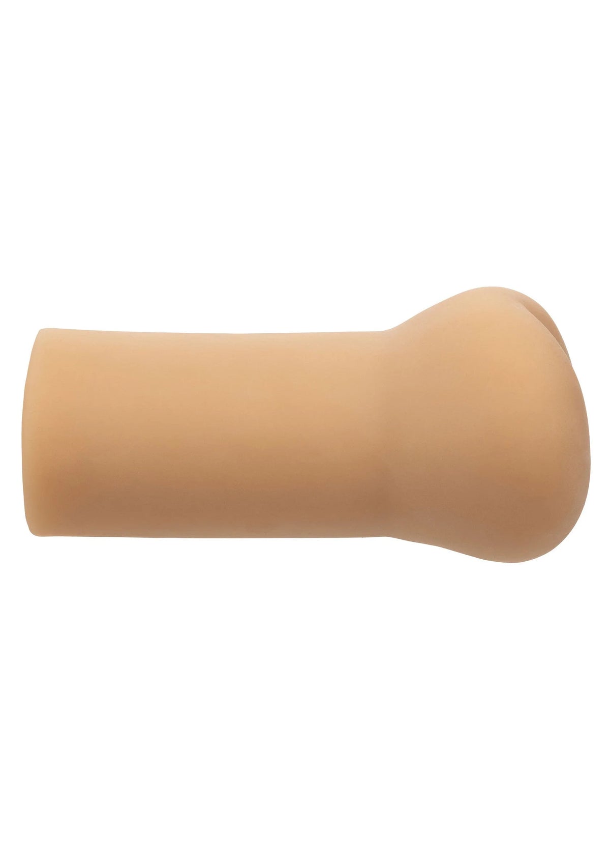 Masturbator cilinder, glad beige, afgerond uiteinde