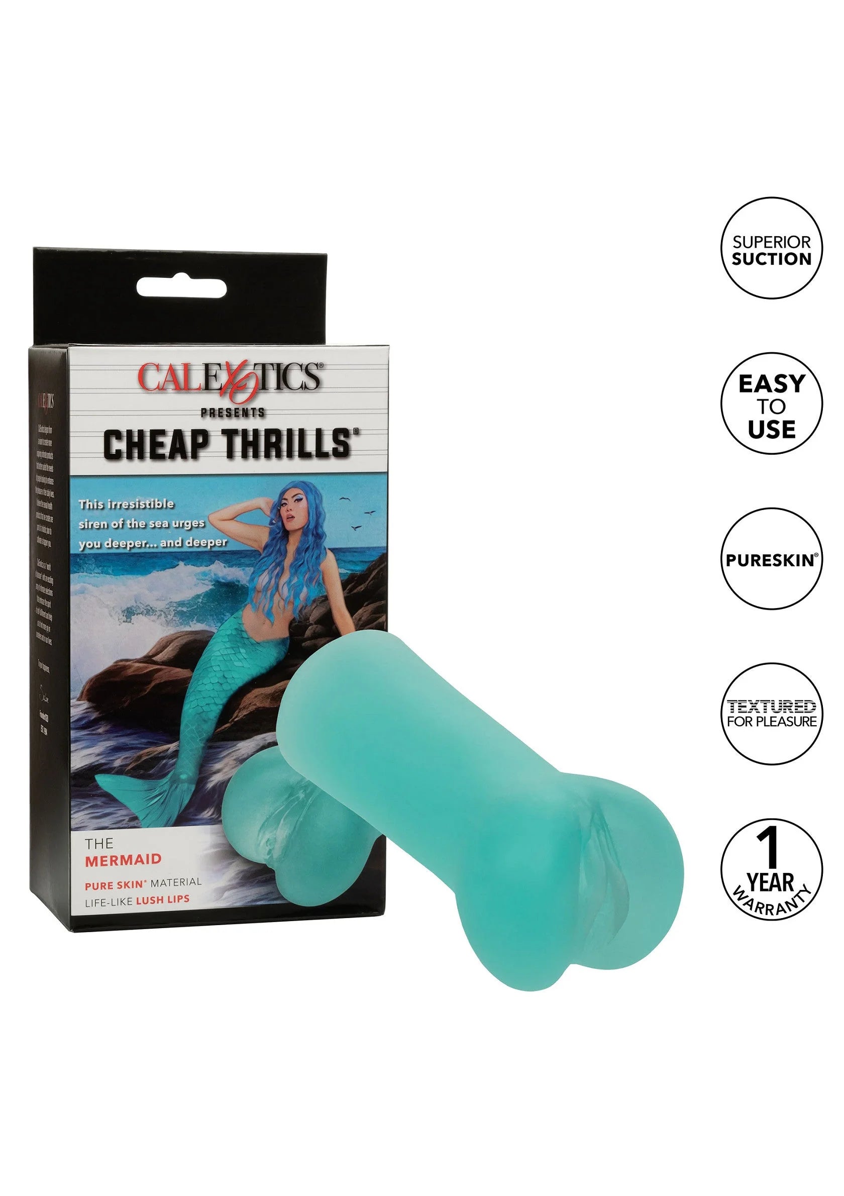Beste vandaag nog: Cheap Thrills The Mermaid Masturbator Stroker by CalExotics - bij Happytoys