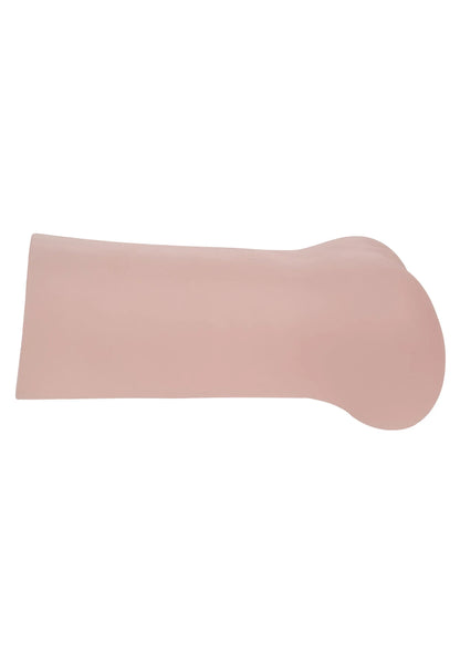 Roze stroker in profiel met breed uiteinde en ronde kop