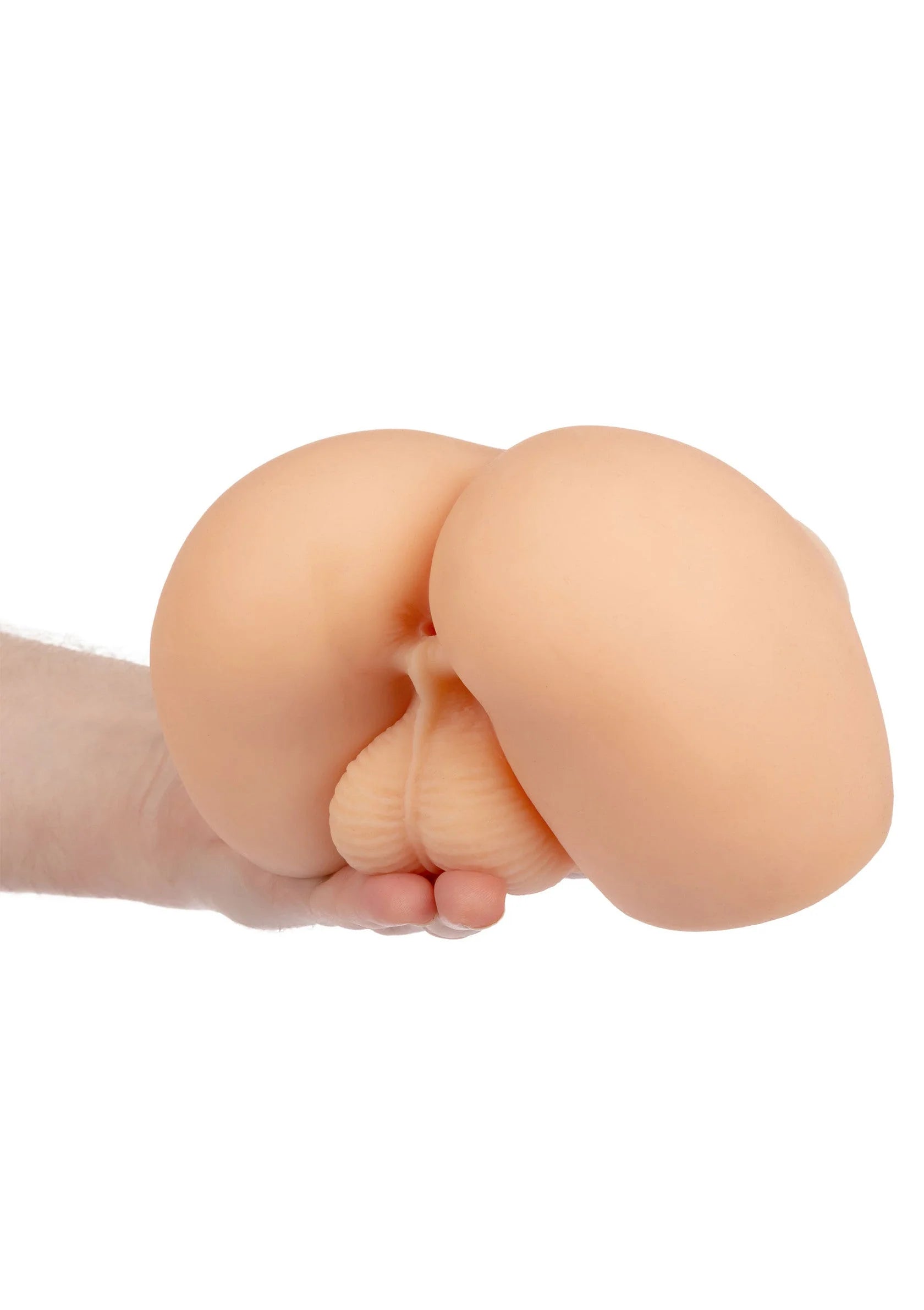 Vleeskleurige realistische masturbator, ronde billen met textuur in de opening