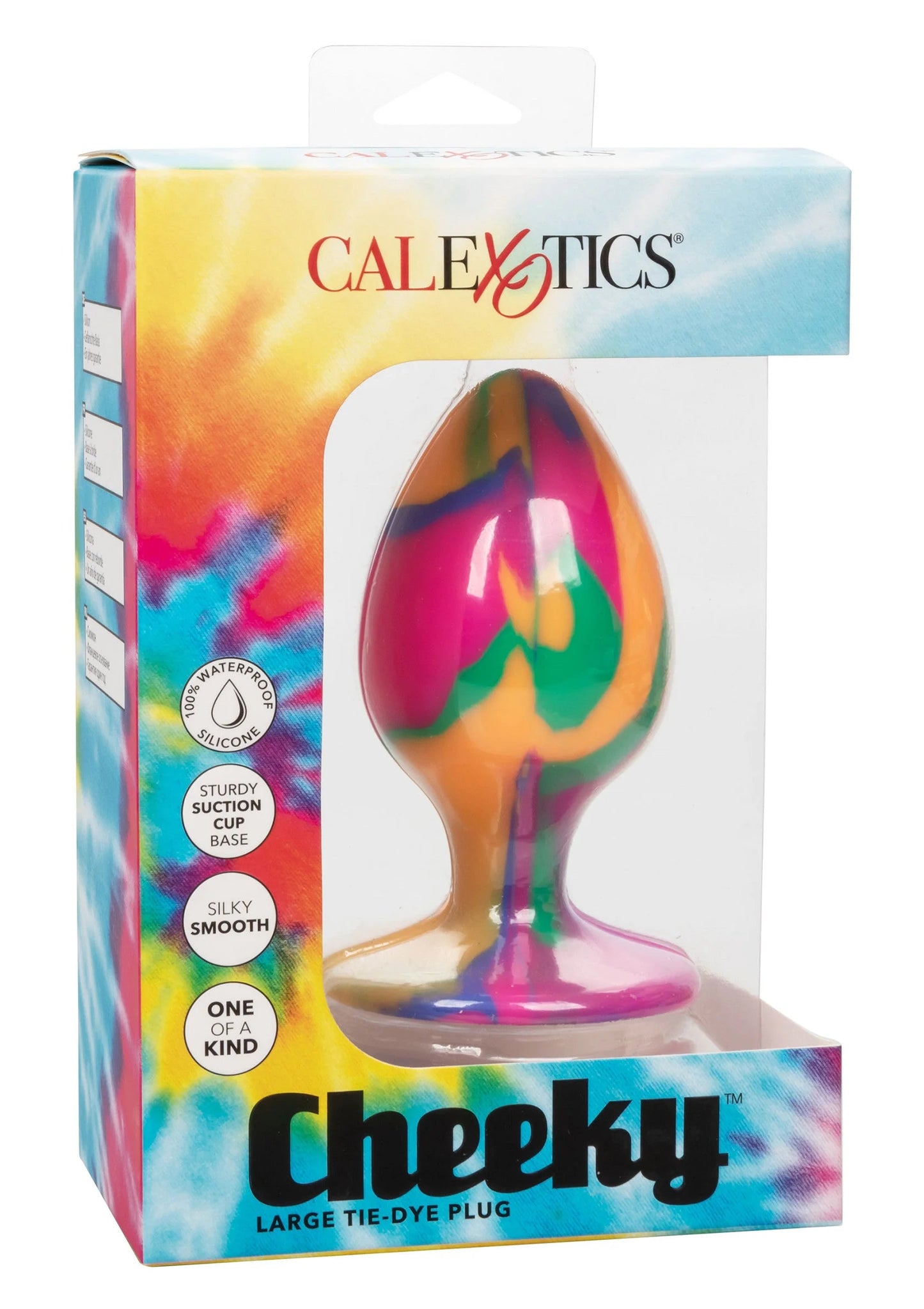 Bestel: Cheeky Large Tie - Dye Plug - bij Happytoys: de erotische sex webshop | liever Happy dan Easy ⭐⭐⭐⭐⭐
