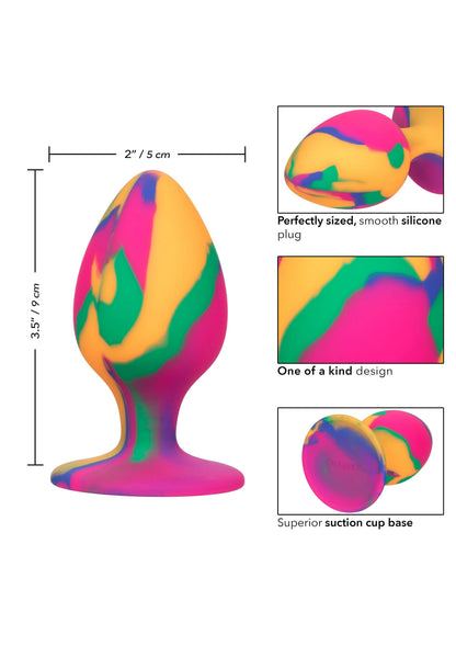 Bestel: Cheeky Large Tie - Dye Plug - bij Happytoys: de erotische sex webshop | liever Happy dan Easy ⭐⭐⭐⭐⭐