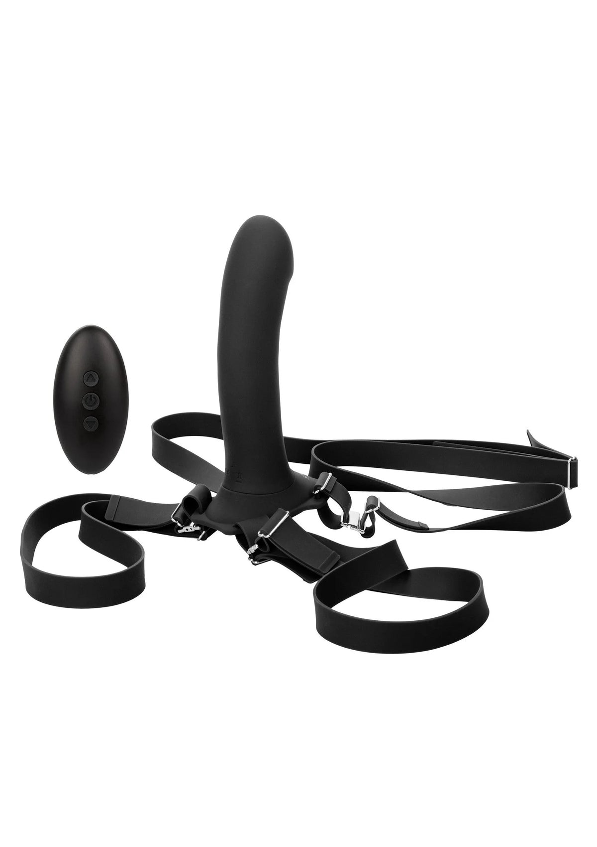 Beste vandaag nog: Her Royal Harness Me2 Remote Rumbler Pegging Strap - On CalExotics - bij Happytoys - Default Title - 14691 - BLACK