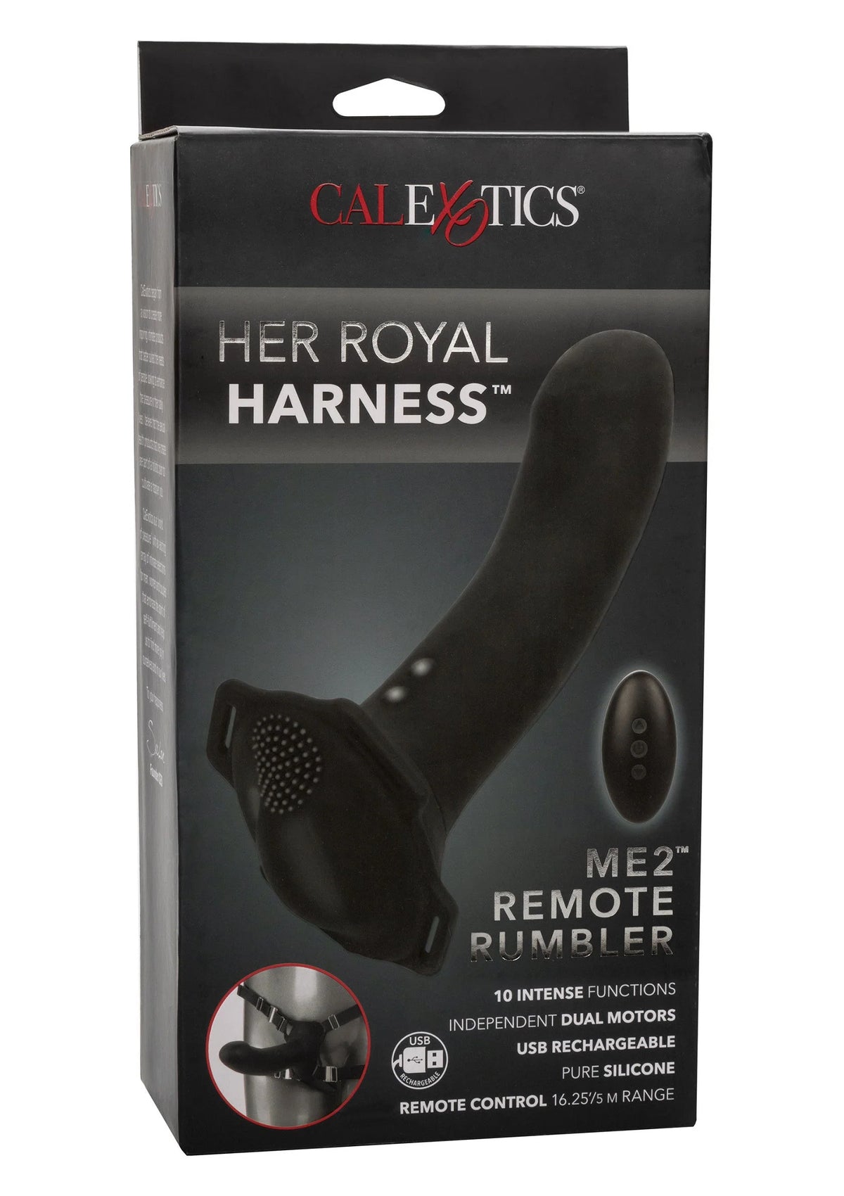 Beste vandaag nog: Her Royal Harness Me2 Remote Rumbler Pegging Strap - On CalExotics - bij Happytoys