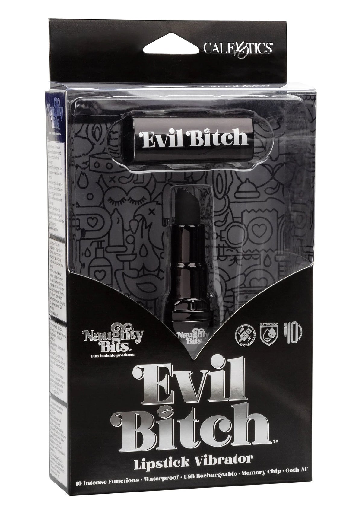 Beste vandaag nog: Naughty Bits Evil Bitch Lipstick Vibrator by CalExotics - bij Happytoys