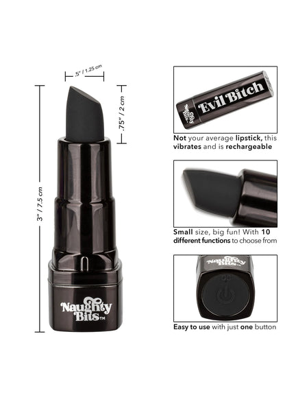Beste vandaag nog: Naughty Bits Evil Bitch Lipstick Vibrator by CalExotics - bij Happytoys