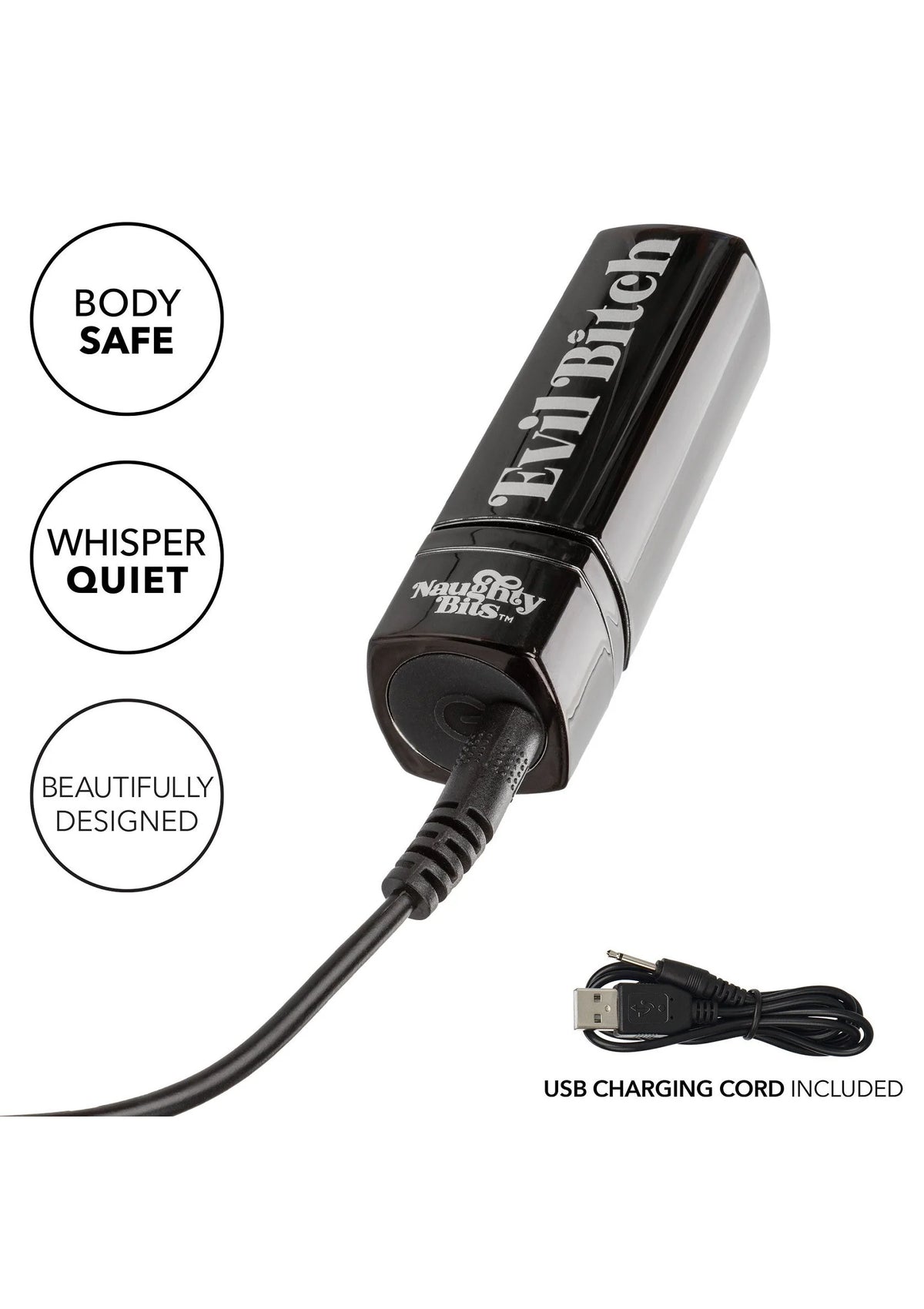 Beste vandaag nog: Naughty Bits Evil Bitch Lipstick Vibrator by CalExotics - bij Happytoys