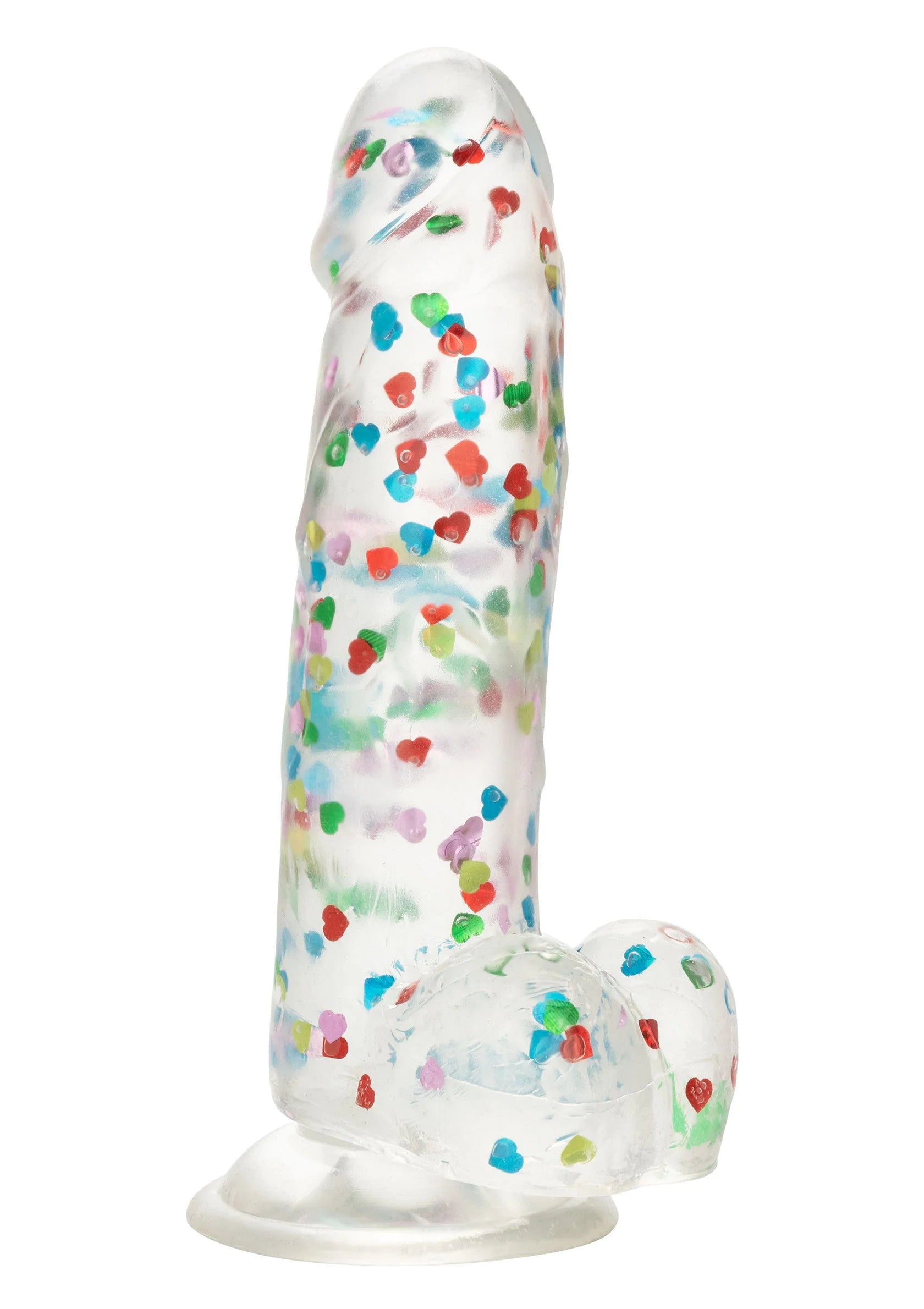 Beste vandaag nog: Naughty Bits I Love Dick Heart - filled Dong by CalExotics - bij Happytoys - Default Title - 14727 - CLEAR