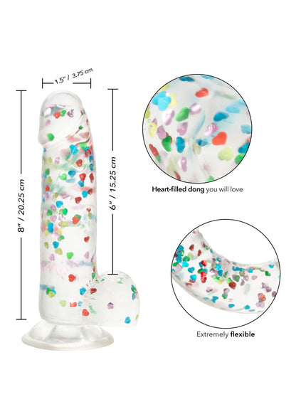 Beste vandaag nog: Naughty Bits I Love Dick Heart - filled Dong by CalExotics - bij Happytoys