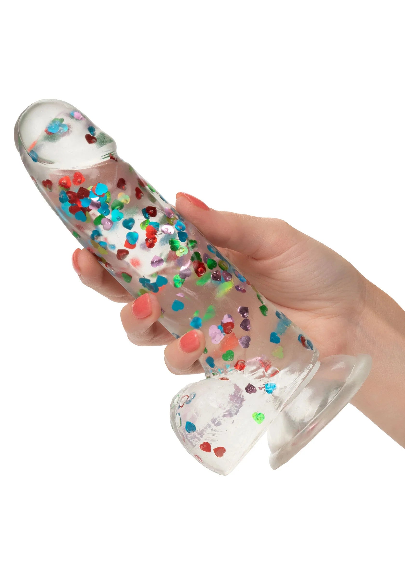Beste vandaag nog: Naughty Bits I Love Dick Heart - filled Dong by CalExotics - bij Happytoys