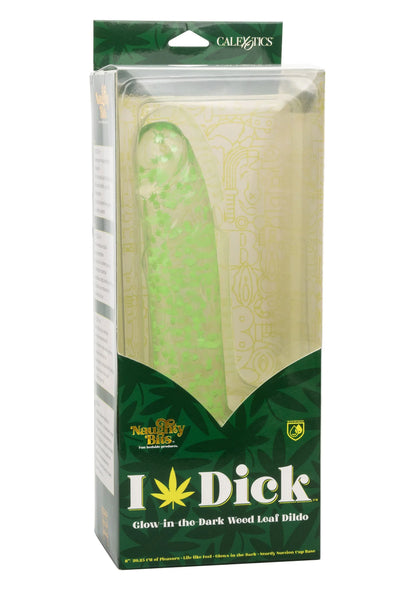 Beste vandaag nog: Naughty Bits I Leaf Dick Glow - In - The - Dark Weed Leaf Dildo by CalExotics - bij Happytoys