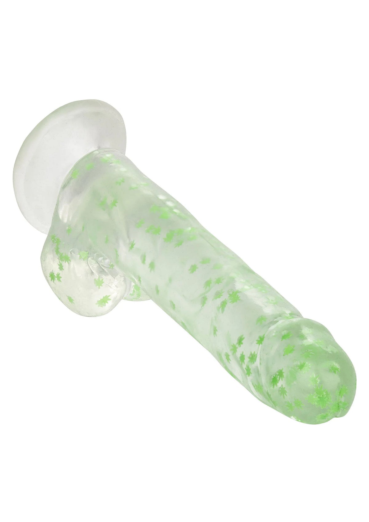 Beste vandaag nog: Naughty Bits I Leaf Dick Glow - In - The - Dark Weed Leaf Dildo by CalExotics - bij Happytoys
