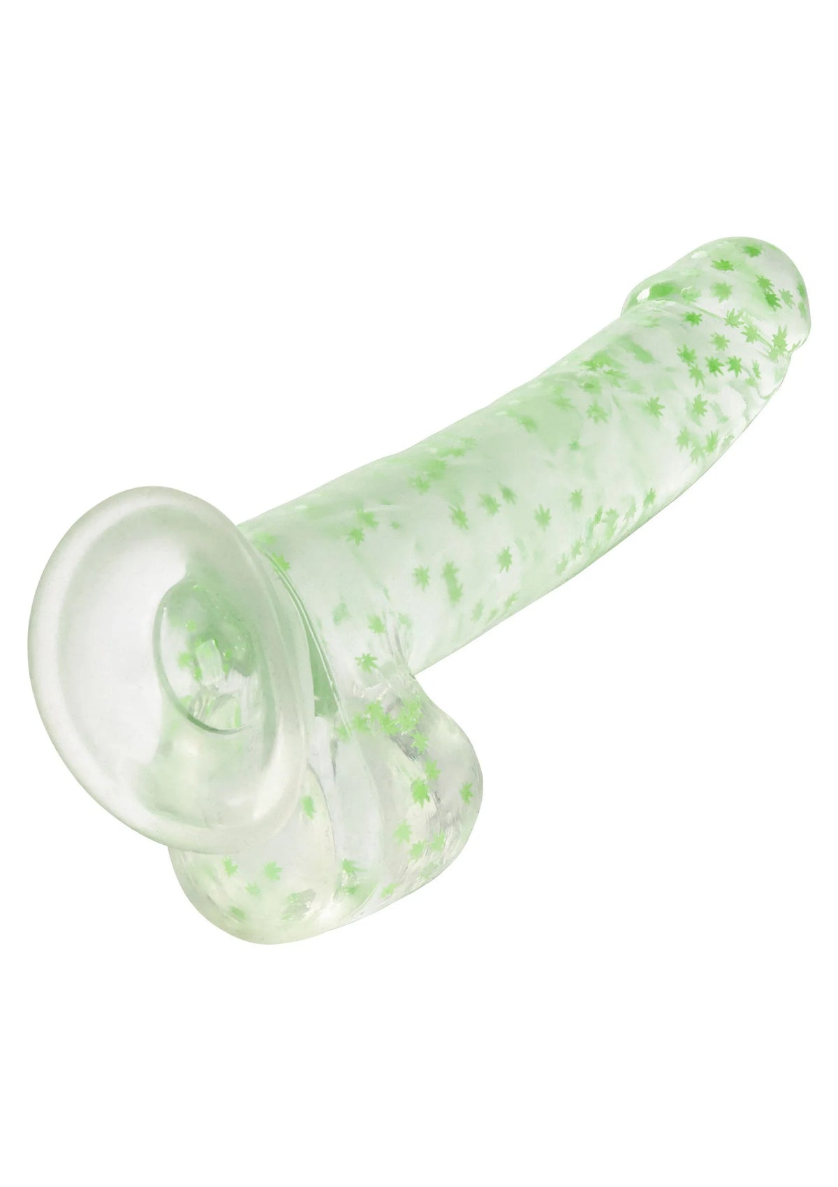Beste vandaag nog: Naughty Bits I Leaf Dick Glow - In - The - Dark Weed Leaf Dildo by CalExotics - bij Happytoys
