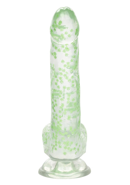 Beste vandaag nog: Naughty Bits I Leaf Dick Glow - In - The - Dark Weed Leaf Dildo by CalExotics - bij Happytoys
