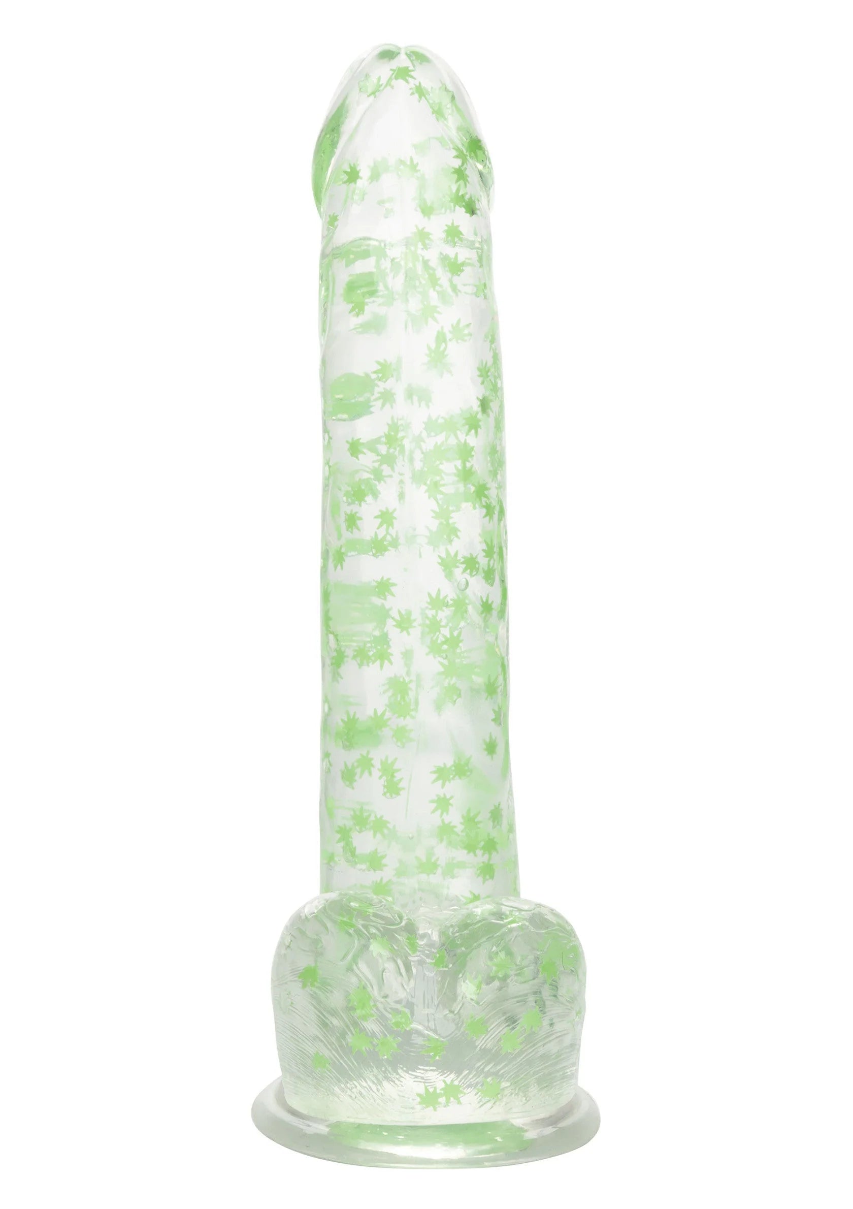 Beste vandaag nog: Naughty Bits I Leaf Dick Glow - In - The - Dark Weed Leaf Dildo by CalExotics - bij Happytoys