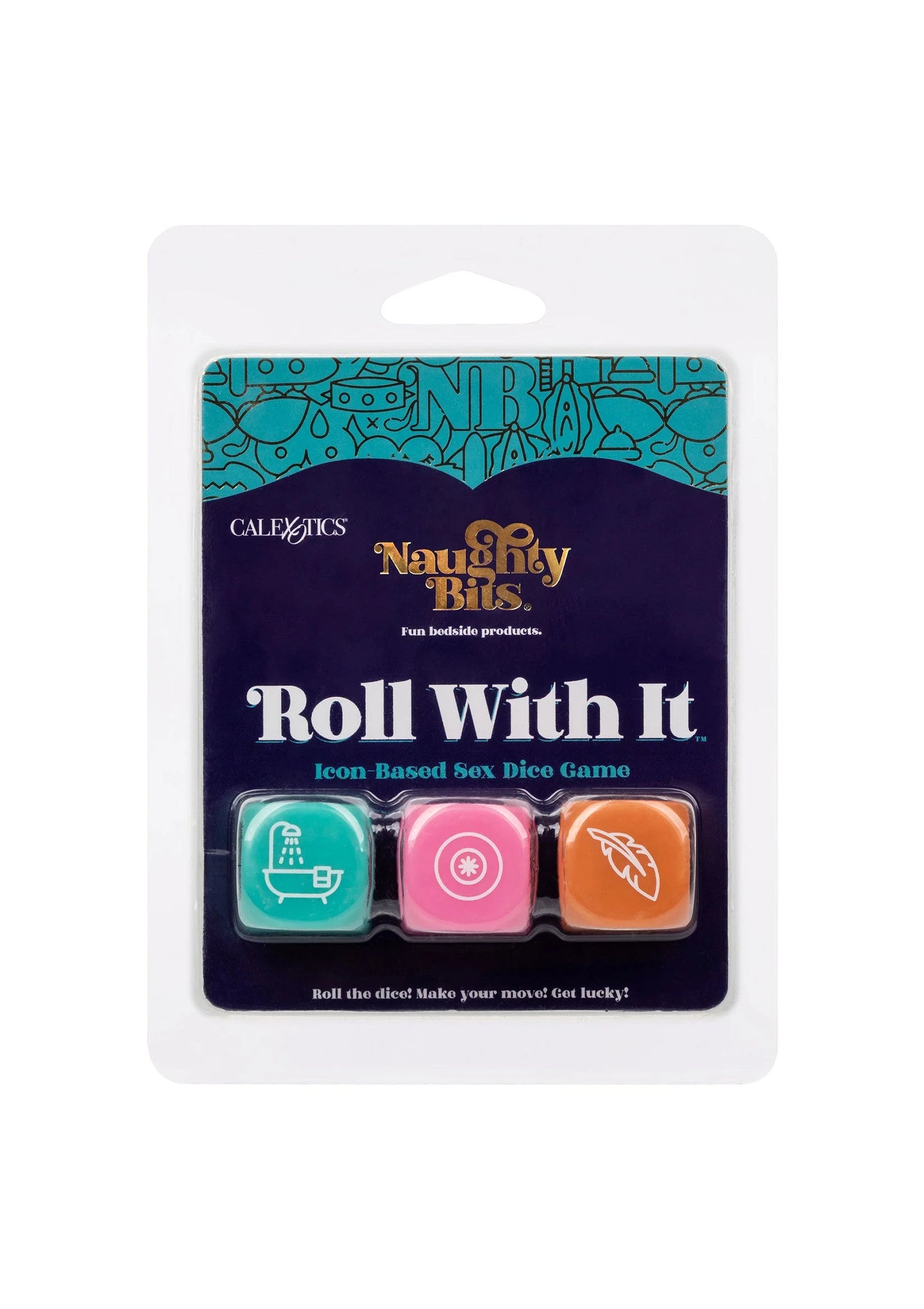 Beste vandaag nog: Naughty Bits Roll With It Icon - Based Sex Dice Game by CalExotics - bij Happytoys