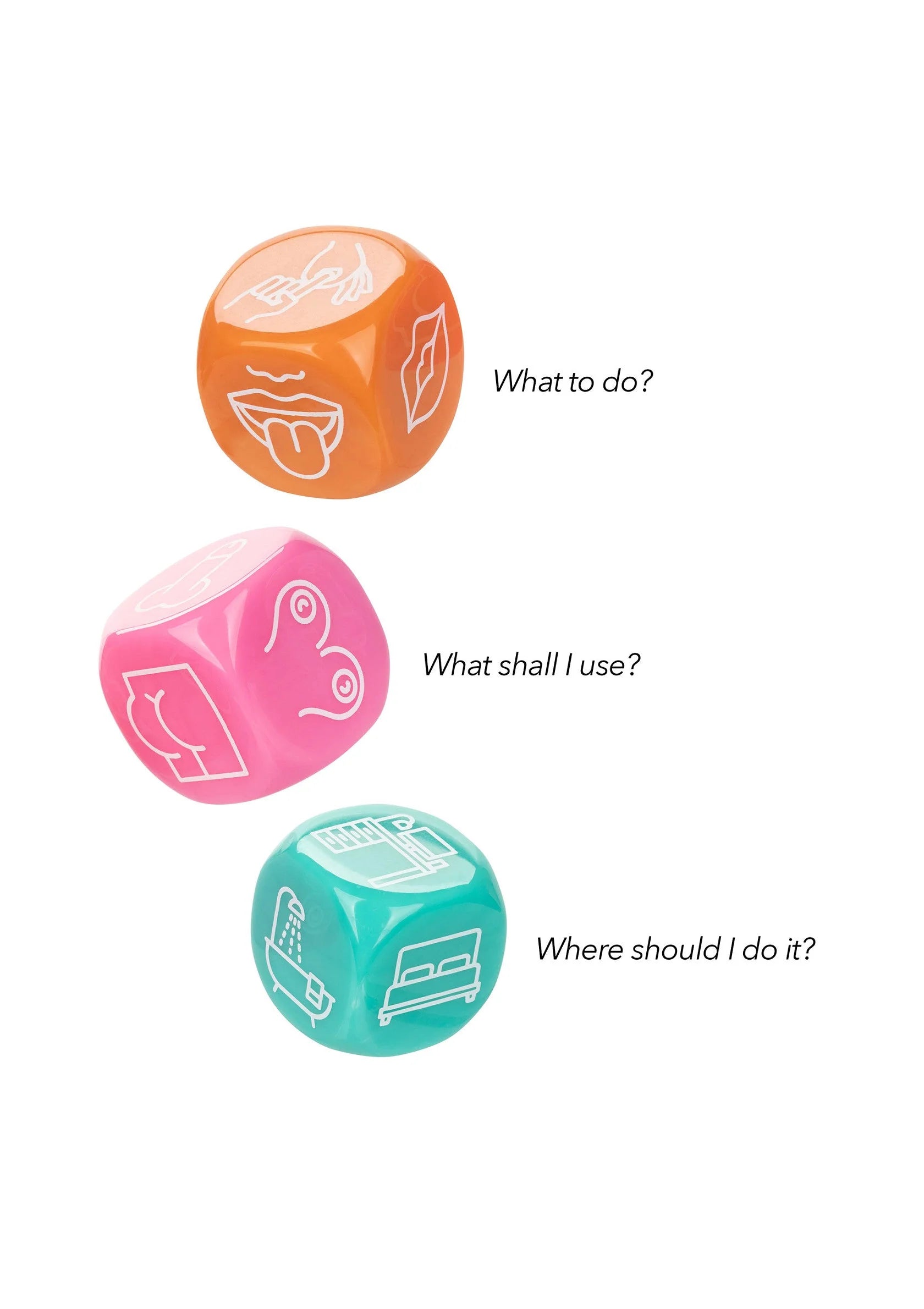 Beste vandaag nog: Naughty Bits Roll With It Icon - Based Sex Dice Game by CalExotics - bij Happytoys