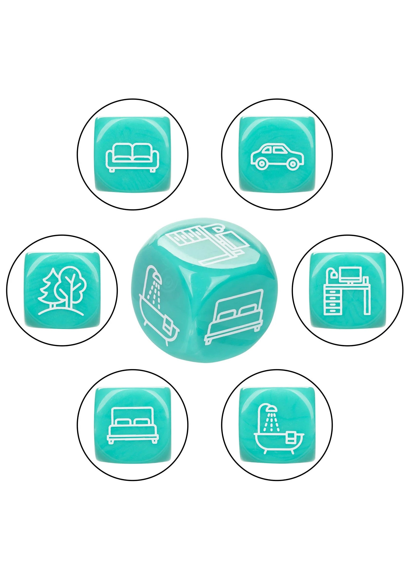 Beste vandaag nog: Naughty Bits Roll With It Icon - Based Sex Dice Game by CalExotics - bij Happytoys