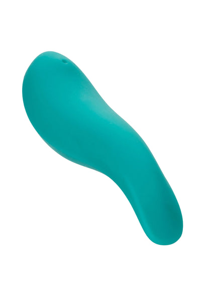 Vibrator van CalExotics in turkoois, gladde blad-/druppelvorm
