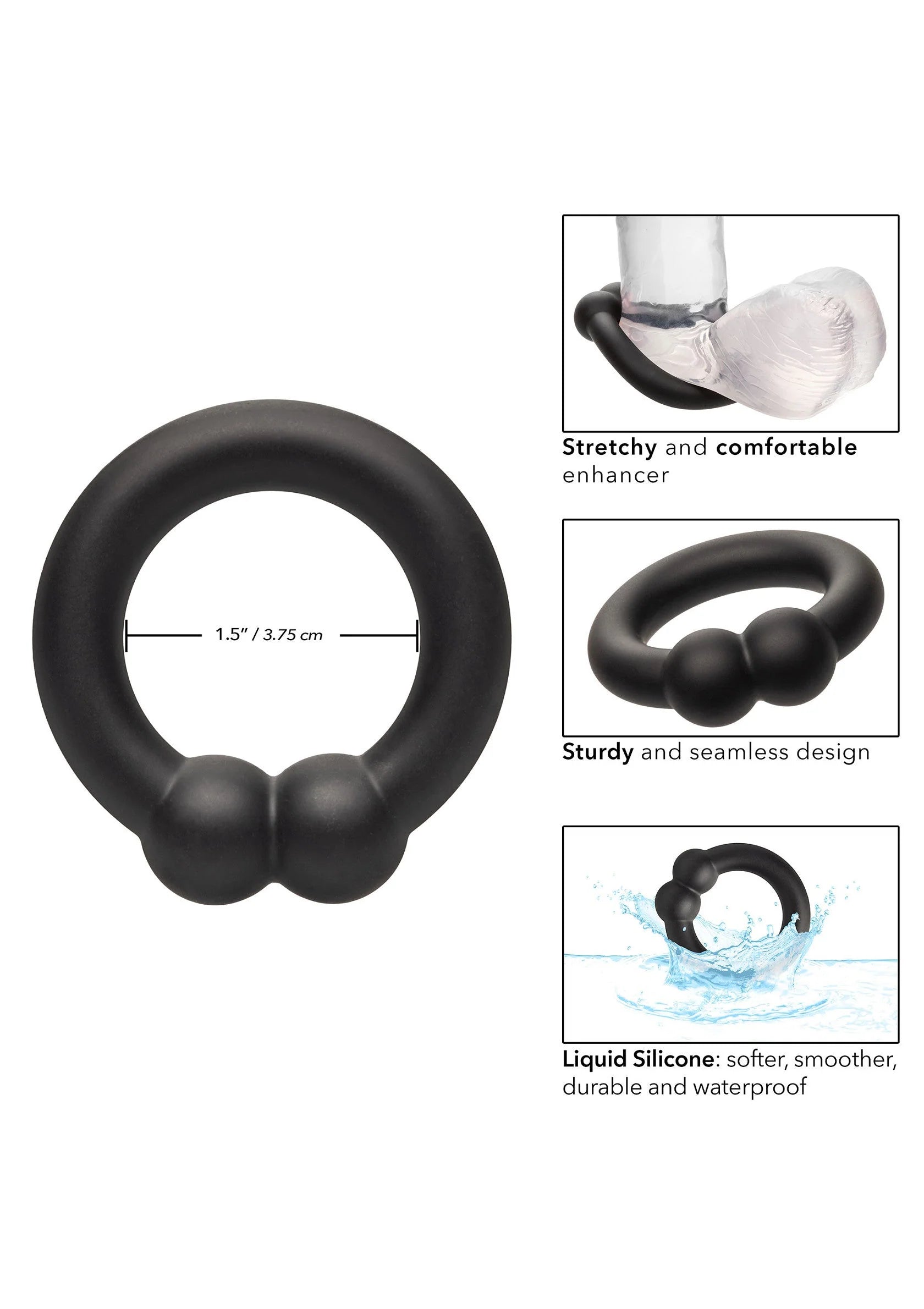 Bestel: Alpha Muscle Ring by CalExotics Alpha - bij Happytoys: de erotische sex webshop | liever Happy dan Easy ⭐⭐⭐⭐⭐