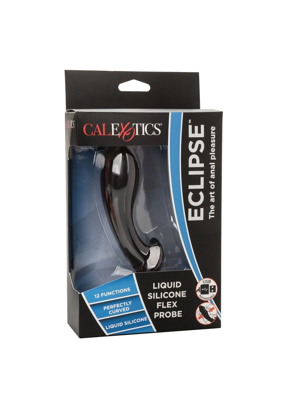 Beste vandaag nog: Eclipse Liquid Silicone Flex Probe Vibrator by CalExotics - bij Happytoys