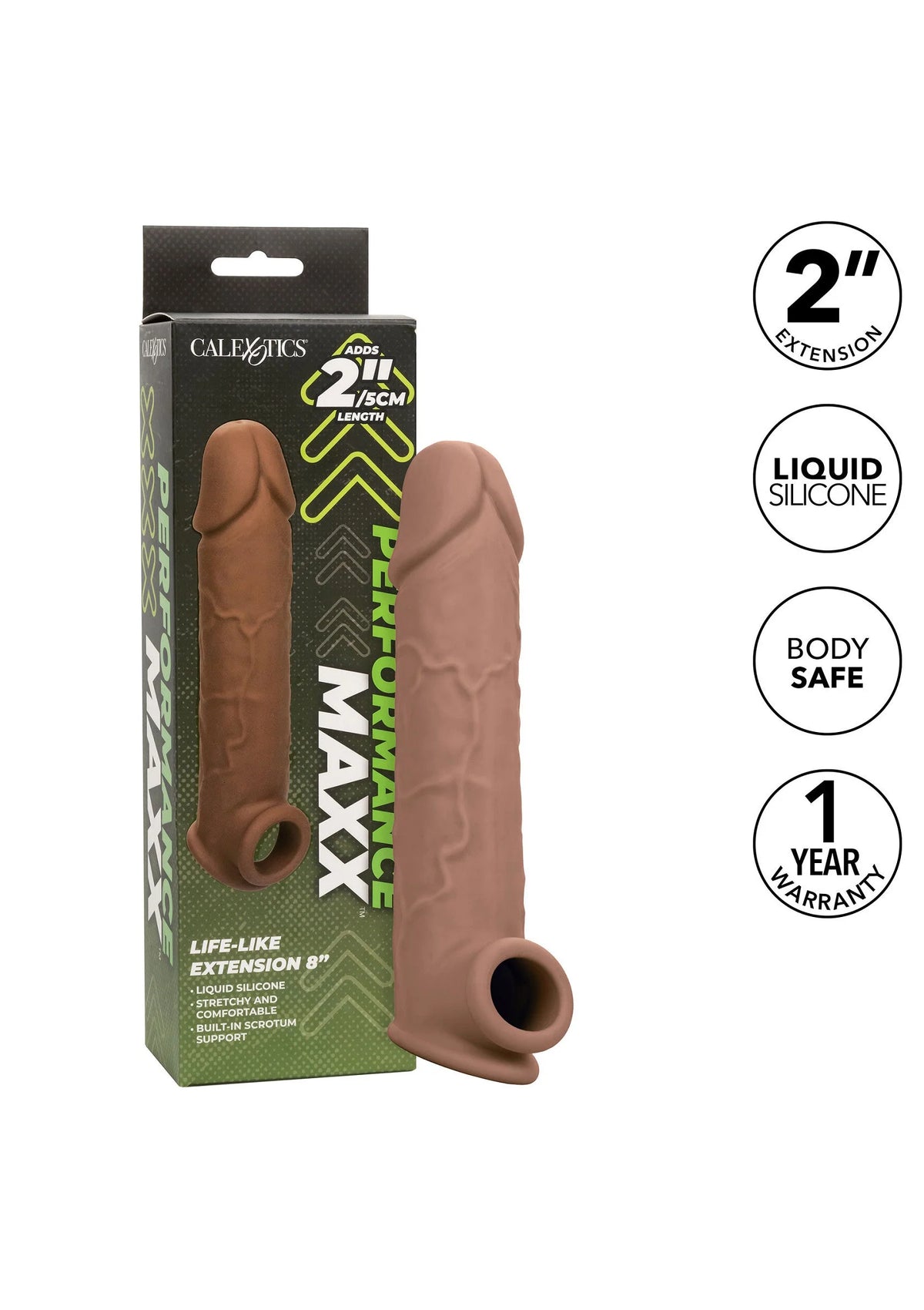 Beste vandaag nog: Life - Like Extension 8 inch by CalExotics Performance Maxx - bij Happytoys Sexshop: online sex shop for Feeling Happy & Easy 😊
