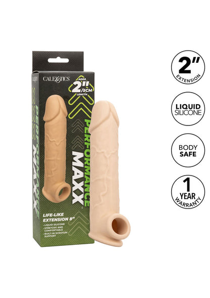 Beste vandaag nog: Life - Like Extension 8 inch by CalExotics Performance Maxx - bij Happytoys Sexshop: online sex shop for Feeling Happy & Easy 😊