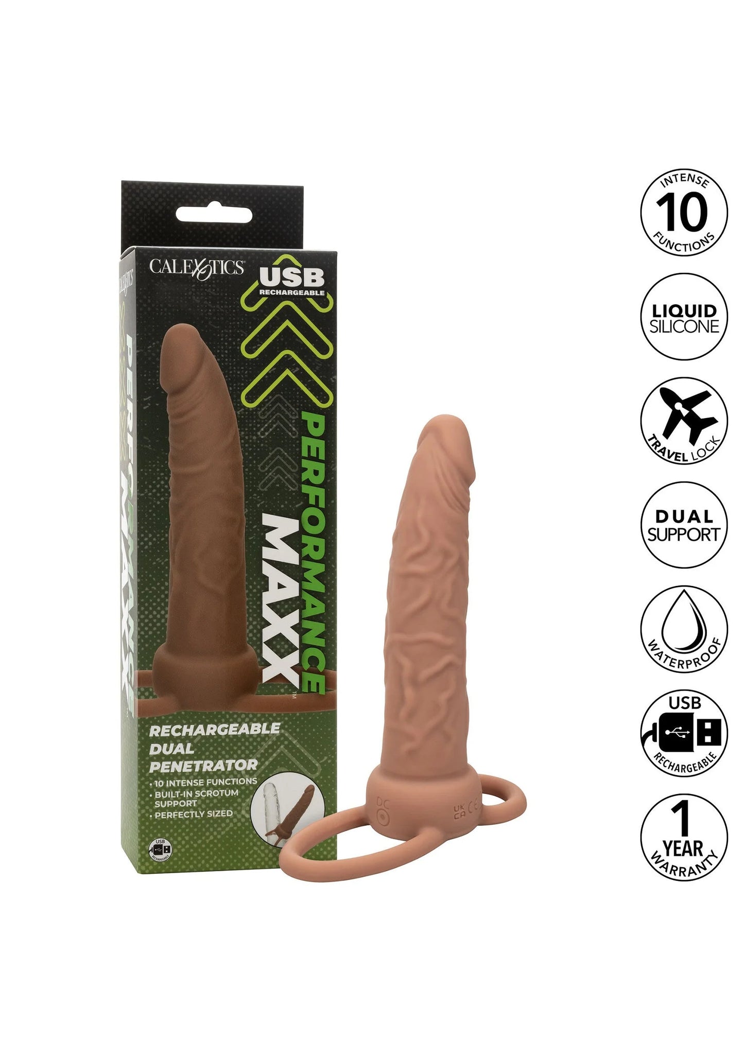 Beste vandaag nog: Rechargeable Dual Penetrator by CalExotics - bij Happytoys Sexshop: Toys for Feeling Happy & Easy 😊