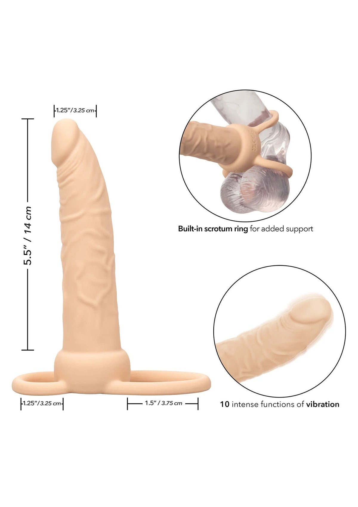 Beste vandaag nog: Rechargeable Dual Penetrator by CalExotics - bij Happytoys Sexshop: Toys for Feeling Happy & Easy 😊
