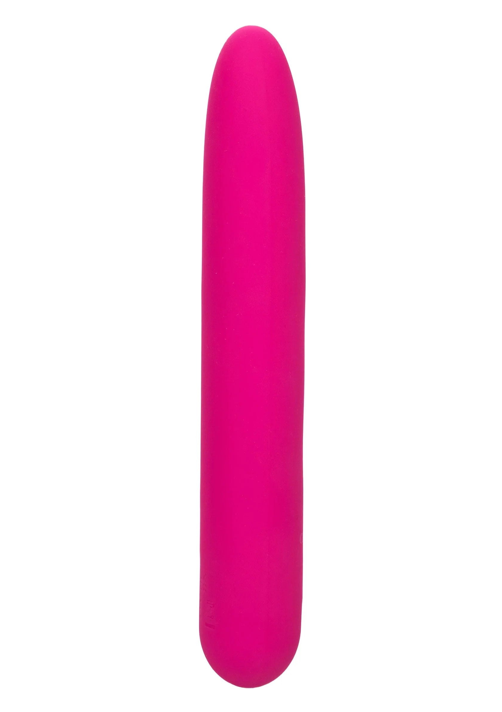 Roze vibrerende siliconen staaf met afgeronde top, glad oppervlak