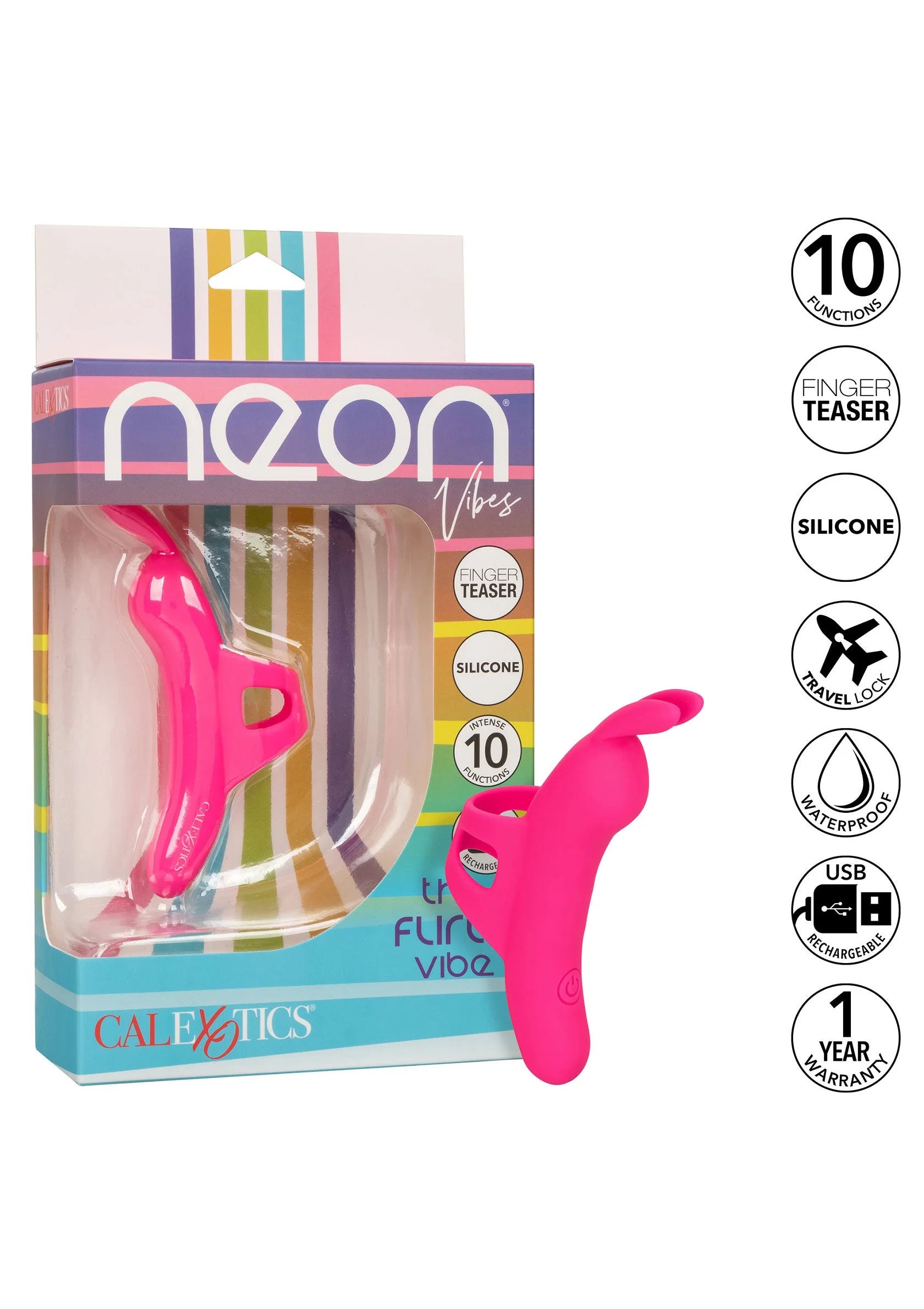 Beste vandaag nog: The Flirty Vibe by CalExotics Neon Vibes - bij Happytoys