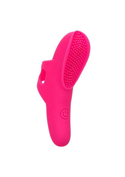 CalExotics nubby vibe vibratormassager, roze met textuur op kop en afgeronde greep