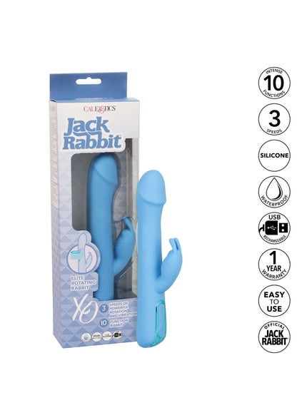CalExotics Jack Rabbit doos met blauwe vibrator en icoonclaims