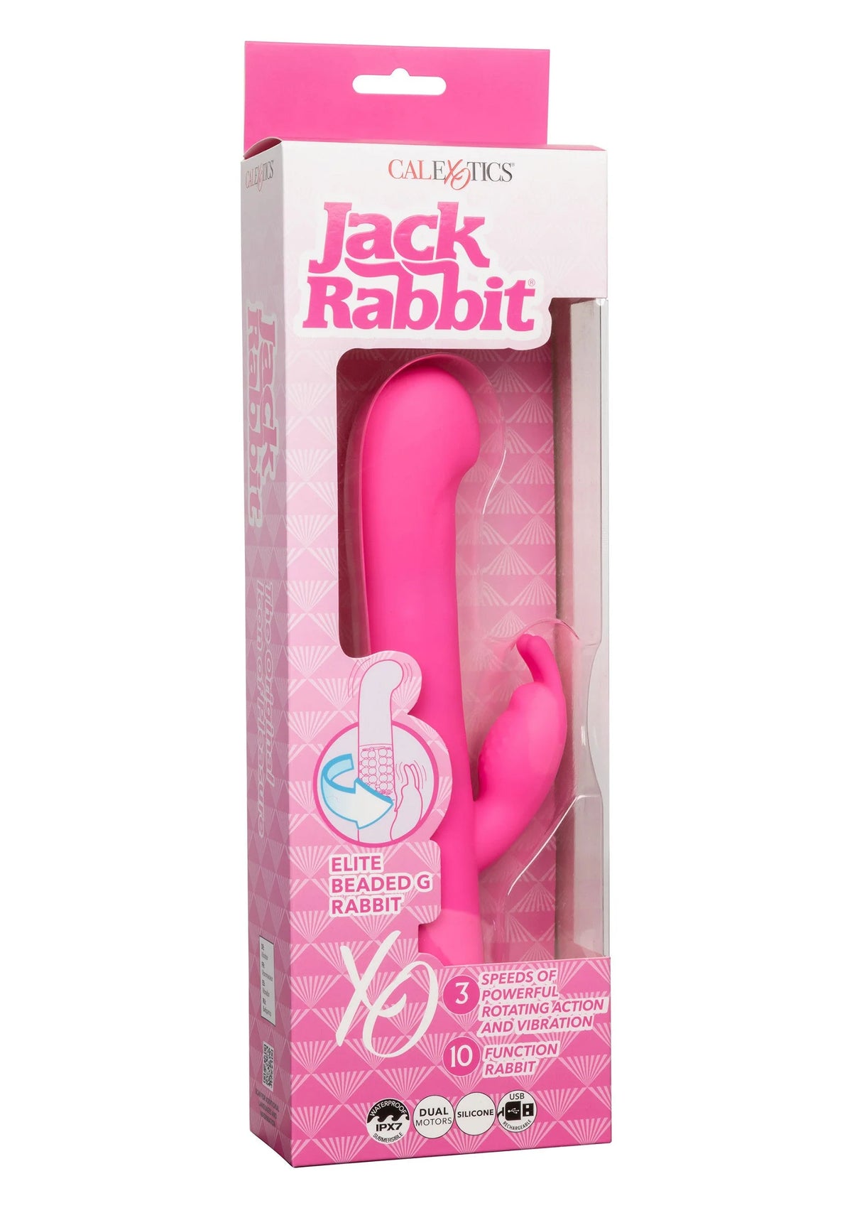Beste vandaag nog: Jack Rabbit Elite Beaded G Rabbit by CalExotics - bij Happytoys