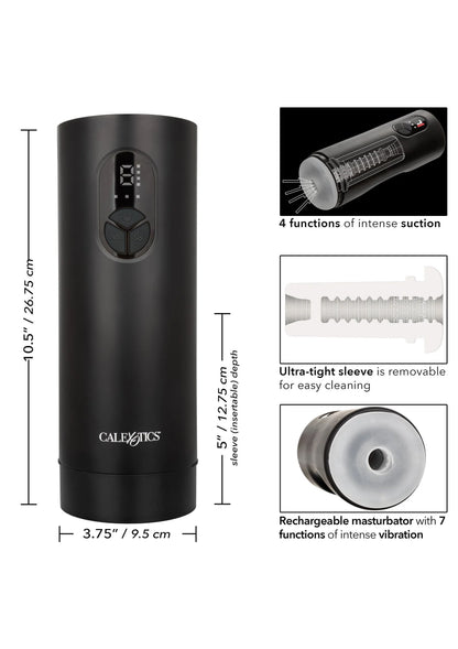 CalExotics Bionic masturbator met afneembare sleeve en ronde zuigmond.