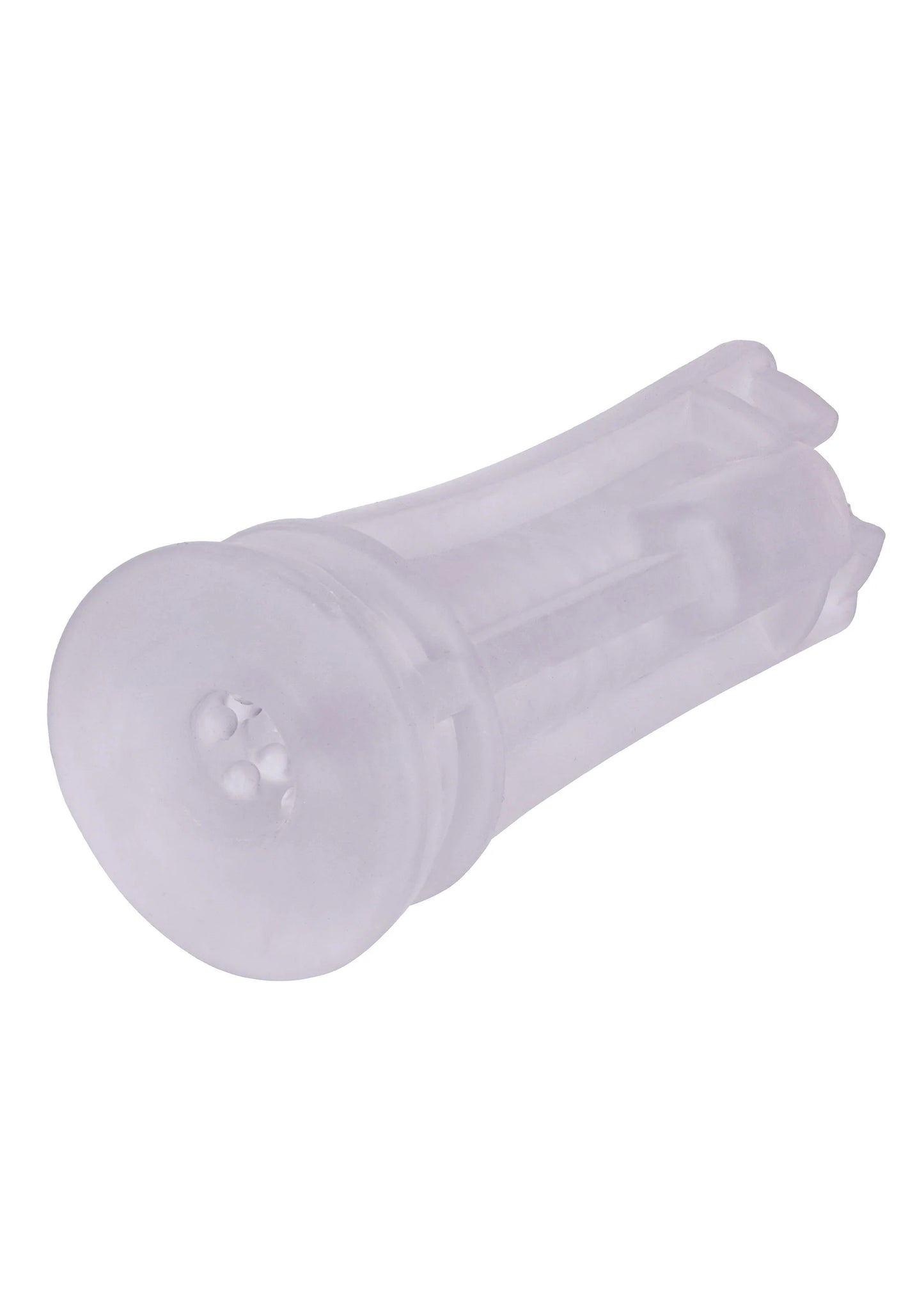 Transparante Bionic Vibro Stroker sleeve met ronde zuigopeningen