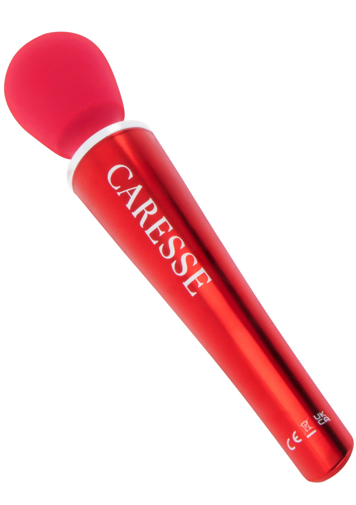 Beste vandaag nog: Compact Wand Massager Red by Caresse - bij Happytoys Sexshop: Toys for Feeling Happy & Easy 😊
