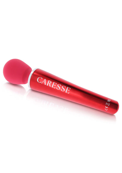 Beste vandaag nog: Compact Wand Massager Red by Caresse - bij Happytoys Sexshop: Toys for Feeling Happy & Easy 😊