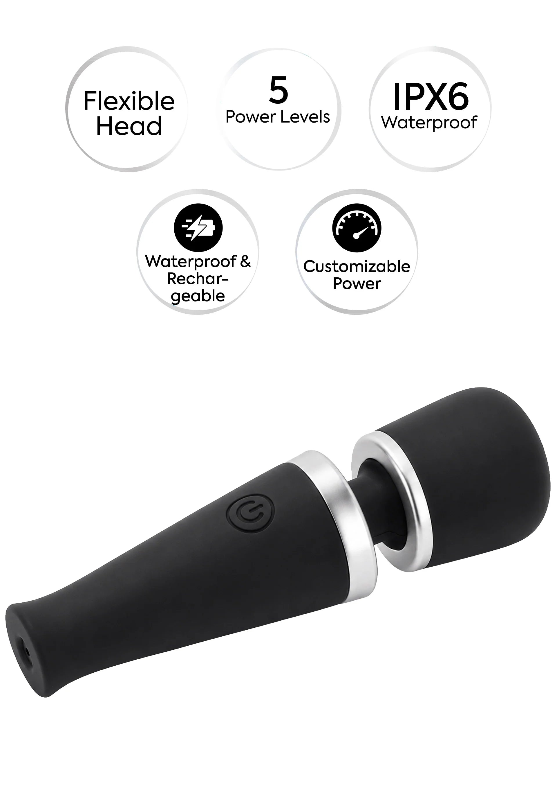 Beste vandaag nog: Travel Wand Massager by Caresse - bij Happytoys Sexshop: online sex shop for Feeling Happy & Easy 😊