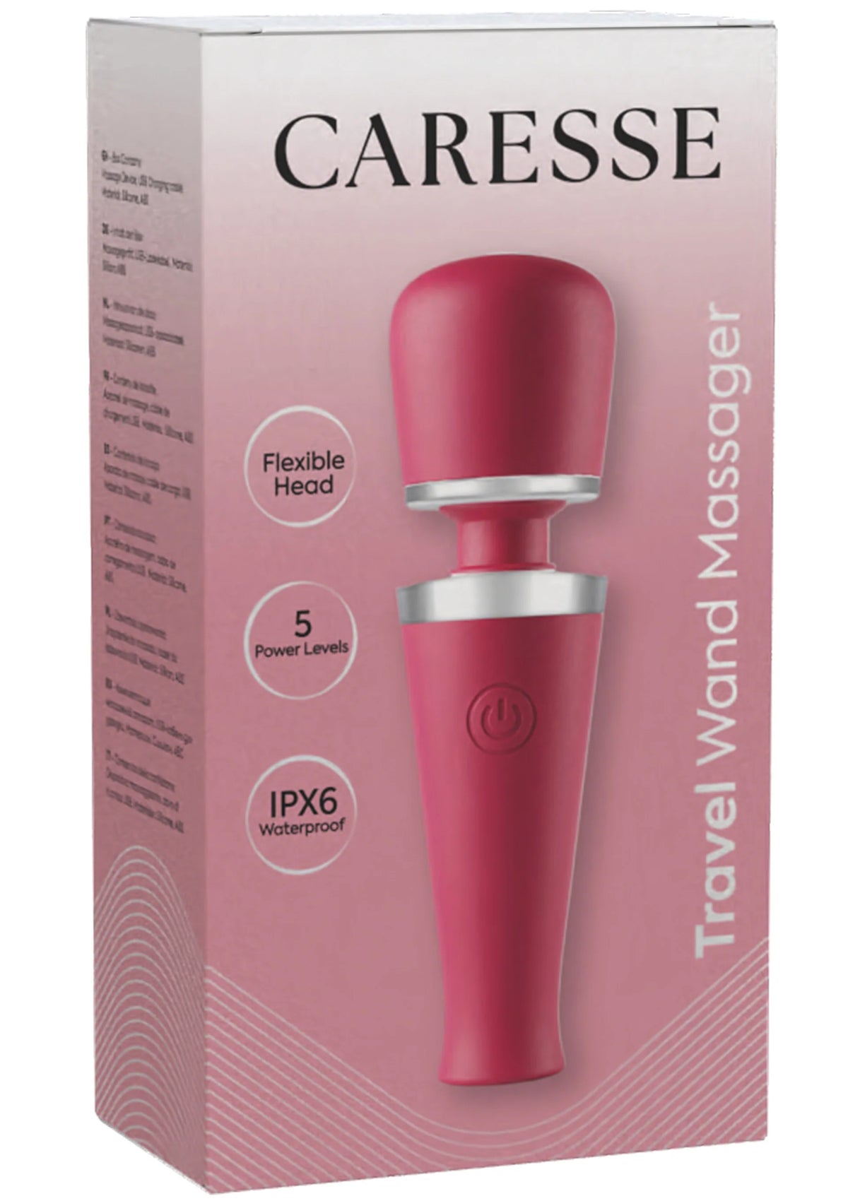 Beste vandaag nog: Travel Wand Massager by Caresse - bij Happytoys Sexshop: online sex shop for Feeling Happy & Easy 😊
